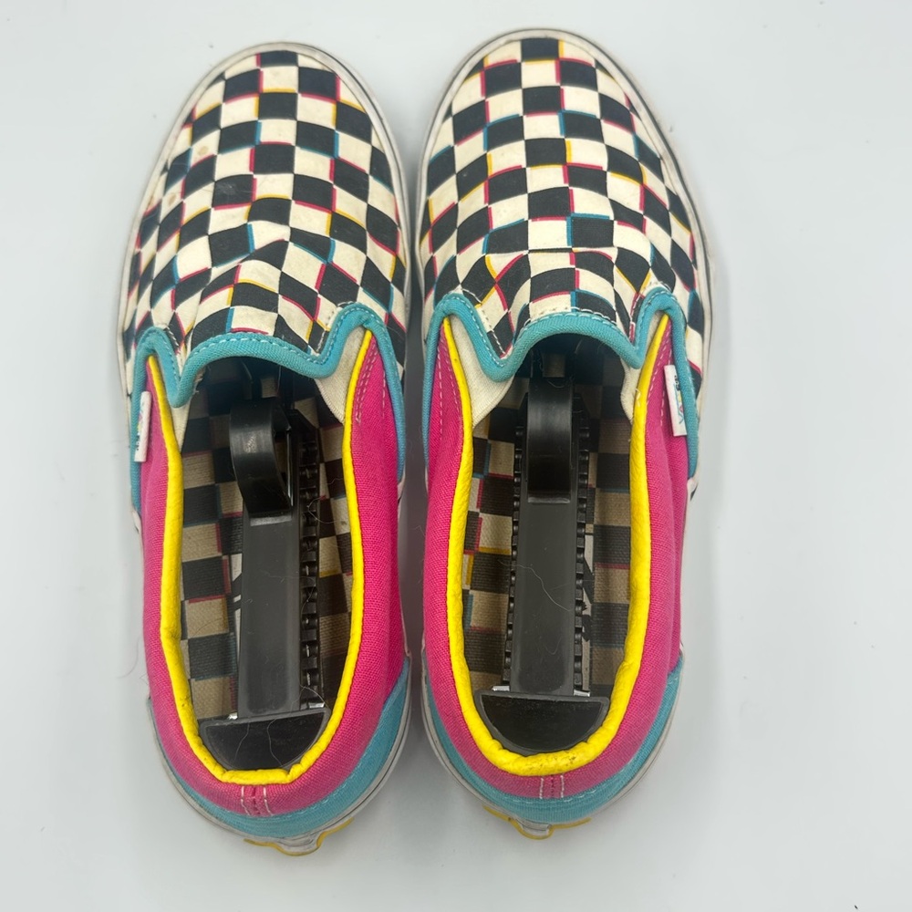 Vans Slip On Checkerboard Multicolor Unisex Y2K Retro Skate Grunge | M6 W7.5 - Picture 10 of 12